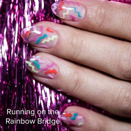 OPI Nail Art: Running on the Rainbow Bridge
