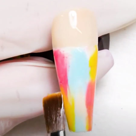OPI Pro Nail Art Look: Abstract Pastel