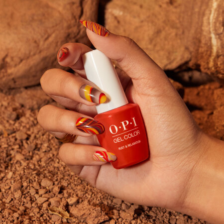 OPI Pro Nail Art Look: Earth, Wind, & Fired Up