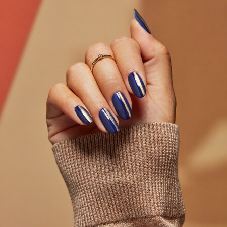 OPI Matte Nail Polish Nail Art Look: You Do Blue