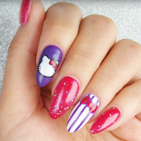 Linework Nail Art: Go With the Bow