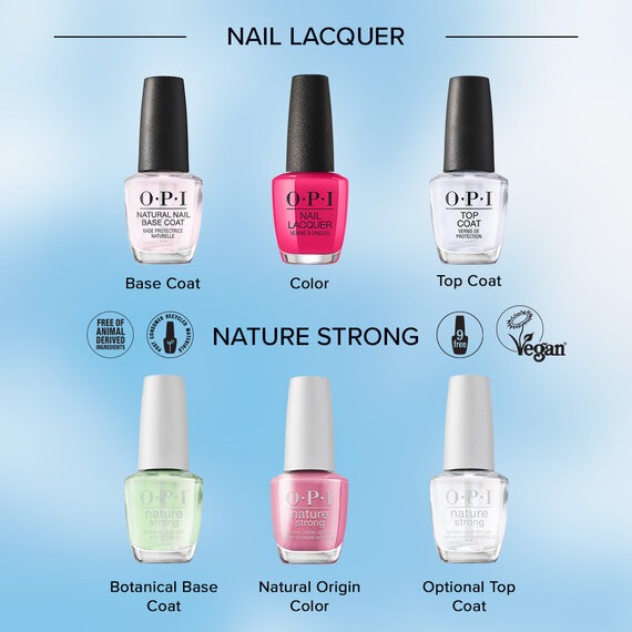 OPI Nail Lacquer vs. OPI Nature Strong Natural Origin Nail Lacquer