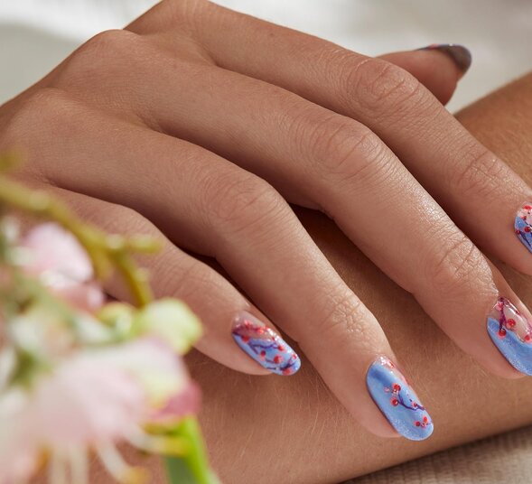 OPI Pro Nail Art Look: Cherry Blossom Boost Spring Nail Art