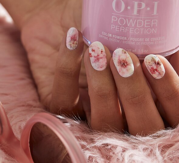 OPI Pro Nail Art Look: Roses Foil You Spring Nail Art